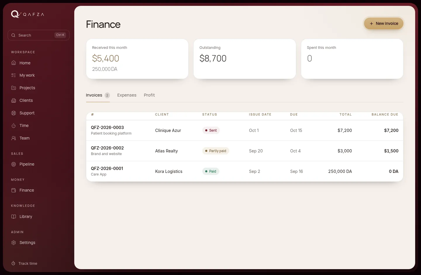 Finance overview