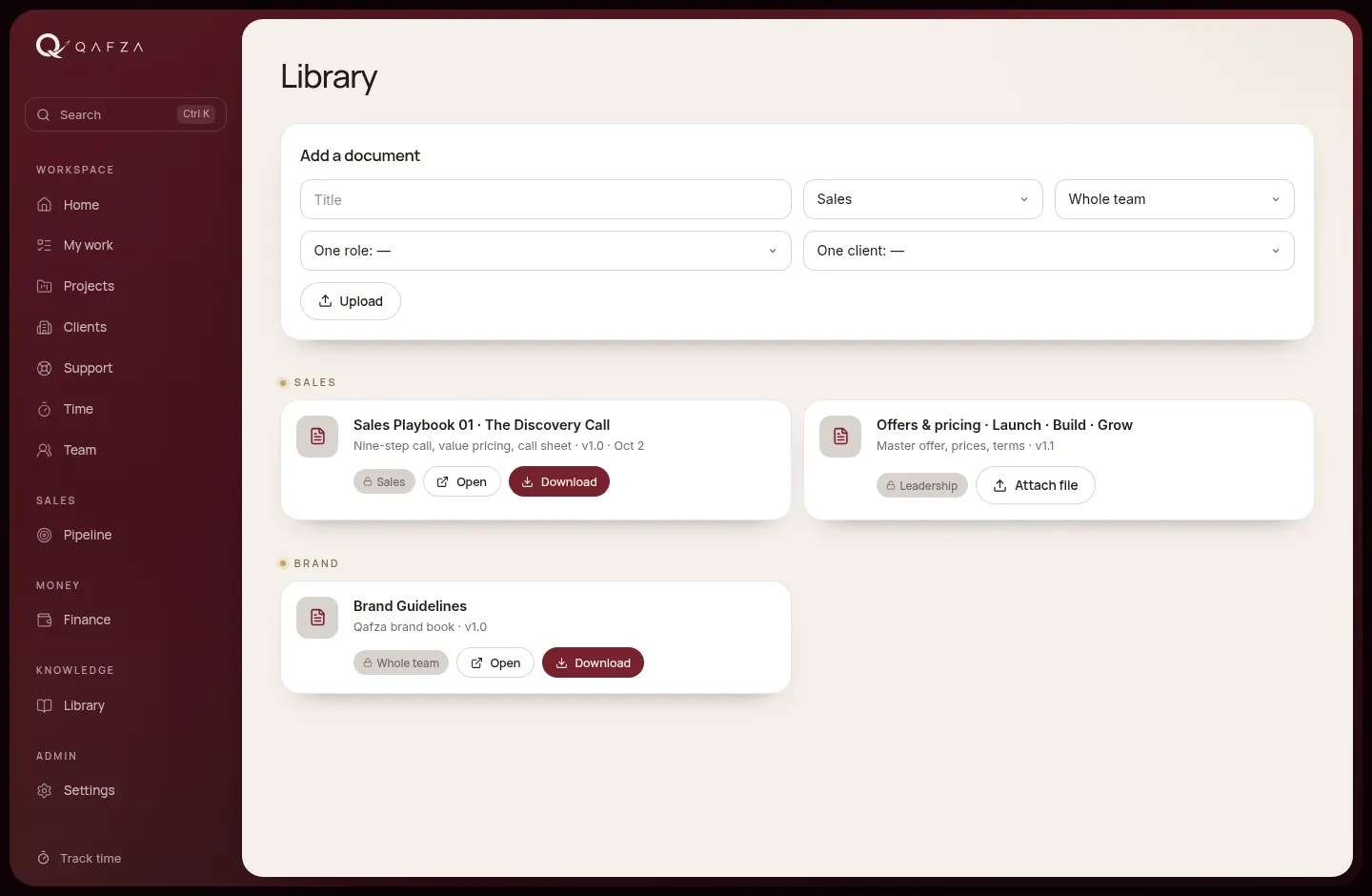 The document library